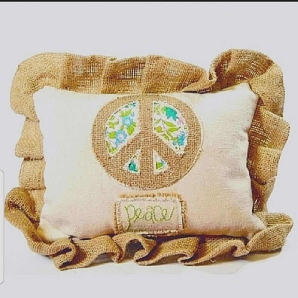 Copy- Peace🌼 Boho Accent Pillow